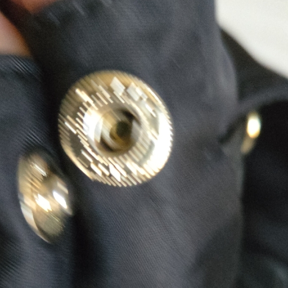 Men's Black Backpack with Gold Hardware - Picture 12 of 15